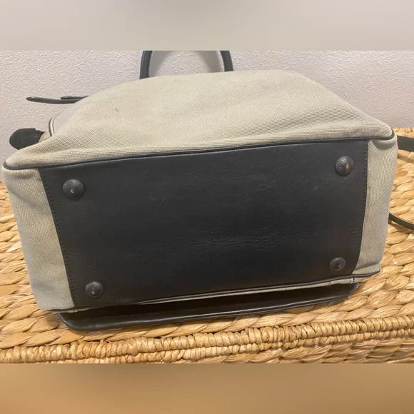 Rag & Bone Leather-Trimmed Canvas Pilot Bag - Picture 6 of 8